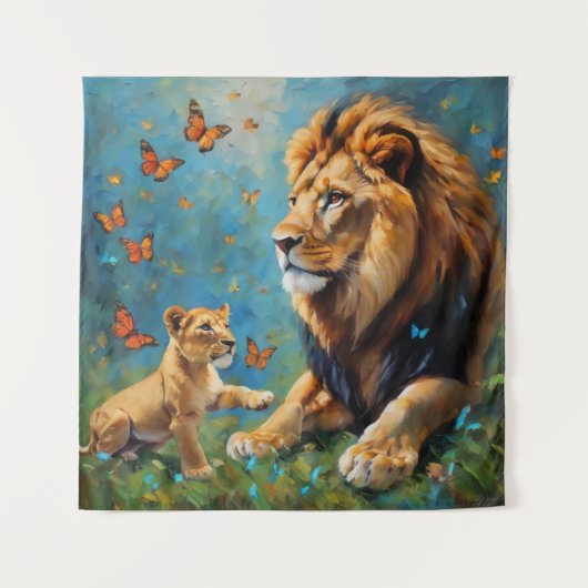 leder en mantel wandkleed (Voorkant)