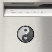 Leder- en staaleffect Yin Yang Graphic Magneet (Insitu (Vaatwasser))