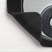 Leder- en staaleffect Yin Yang Graphic Muismat (Hoek)