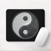 Leder- en staaleffect Yin Yang Graphic Muismat (Met muis)