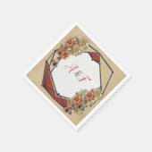 Leder- en Suede-textiel Kunst Napkins Servet (Hoek)