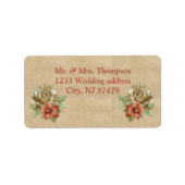 Leder- en Suede Texture-trouwlabels Etiket (Voorkant)