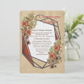 Leder- en suikerkleding voor kunstbruiloft kaart (Staand voorkant)