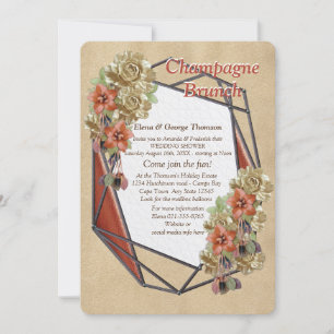 Leder- en suikerkleding voor kunstbruiloft kaart