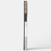 Leder Faux Marmer mannelijk blush leer Case-Mate iPhone Case (Achterkant / Rechts)