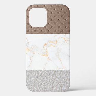 Leder Faux Marmer mannelijk blush leer Case-Mate iPhone Case