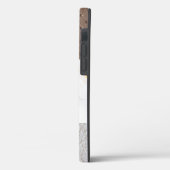 Leder Faux Marmer mannelijk blush leer Case-Mate iPhone Case (Achterkant / Links)