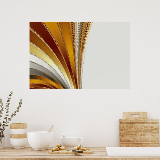 Leder - Fractaal Poster (Keuken)