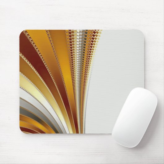 Leder - Fractal Mousepad Muismat (Met muis)