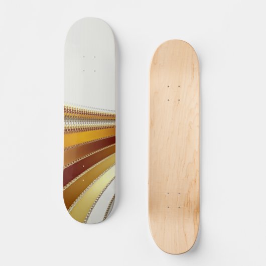 Leder - Fractal Skateboard (Voorkant)