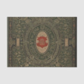 Leder-gelabeld boek tissuepapier (Voorkant)