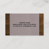 Leder | Houtsim Visitekaartje (Achterkant)