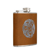 Leder Iron Celtic Dog Heupfles (Rechts)