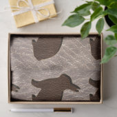 Leder-Kijk konijnenzacht Tissuepapier (Geschenk)