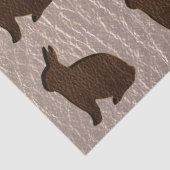Leder-Kijk konijnenzacht Tissuepapier (Detail)
