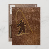 Leder-Kijk vissers Briefkaart (Voorkant / Achterkant)