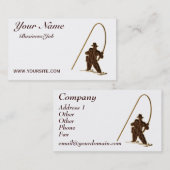 Leder-Kijk vissers op maat Visitekaartje (Voorkant / Achterkant)