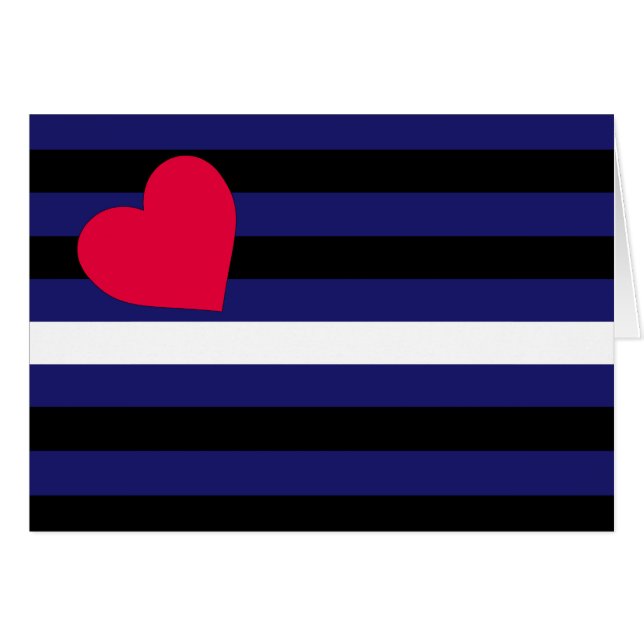 Leder Latex en BDSM Pride Flag (Voorkant Horizontaal)