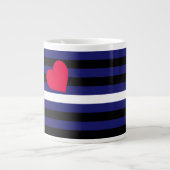 Leder Latex en BDSM Pride Flag Grote Koffiekop (Voorkant)