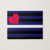 Leder Latex en BDSM Pride Flag Legpuzzel (Horizontaal)