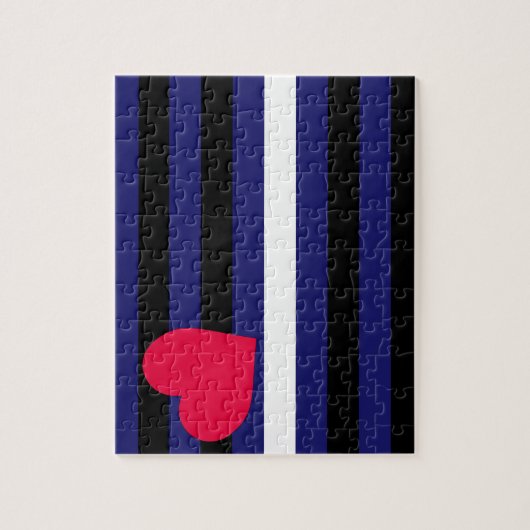 Leder Latex en BDSM Pride Flag Legpuzzel (Verticaal)