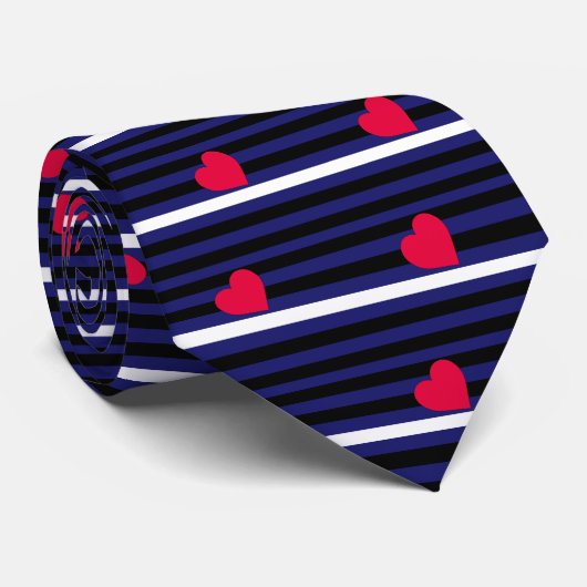 Leder Latex en BDSM Pride Flag Stropdas (Opgerold)