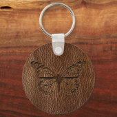 Leder-look-Butterfly Sleutelhanger (Voorkant)