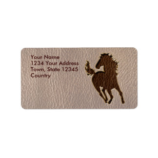 Leder-look Horse Soft Etiket
