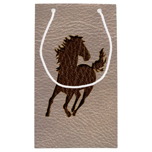 Leder-look Horse Soft Klein Cadeauzakje (Achterkant)