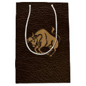 Leder-look Taurus Medium Cadeauzakje (Voorkant)