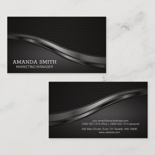 Leder | Lux Trim | Uitvoerend | Visitekaartje (Voorkant / Achterkant)