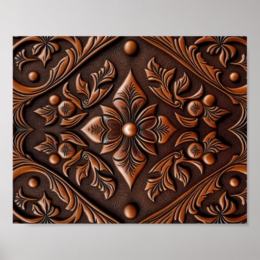 Leder met adercoating poster (Voorkant)