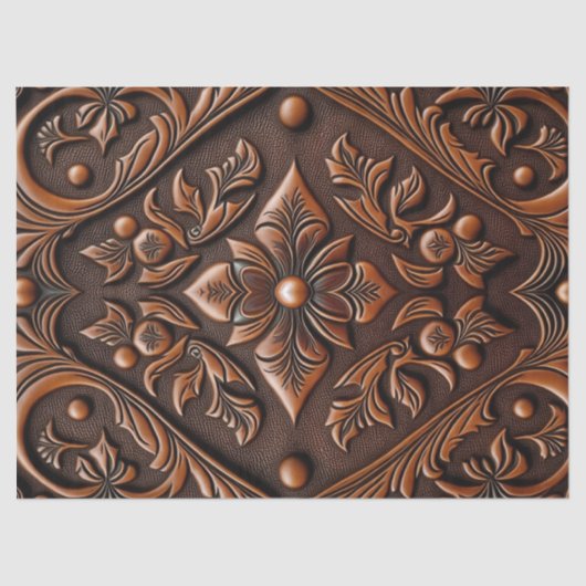 Leder met adercoating tissuepapier (Voorkant)