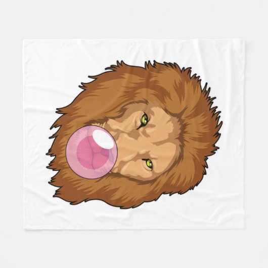 leder met bubbelgom fleece deken (Voorkant (Horizontaal))