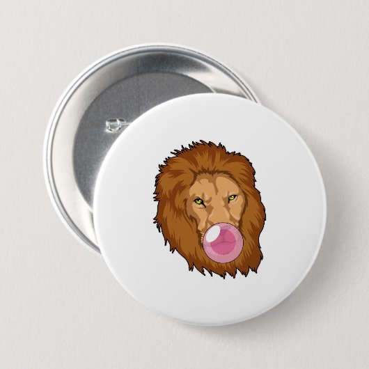 leder met bubbelgom ronde button 7,6 cm (Voorkant /achterkant)