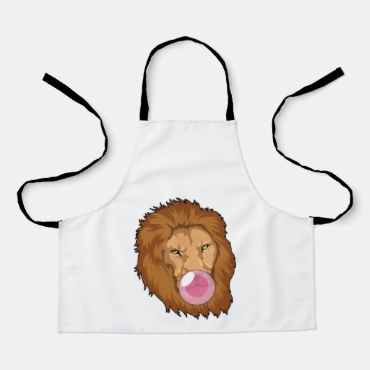 leder met bubbelgom schort (Voorkant)