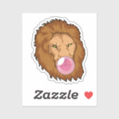 leder met bubbelgom sticker (Vel)