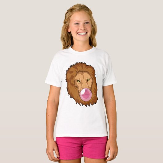 leder met bubbelgom t-shirt (Voorkant volledig)