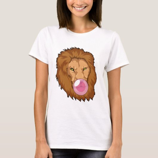 leder met bubbelgom t-shirt (Voorkant)