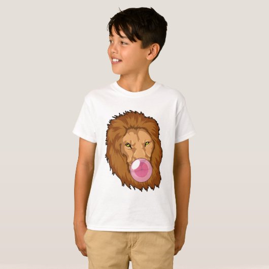 leder met bubbelgom t-shirt (Voorkant volledig)