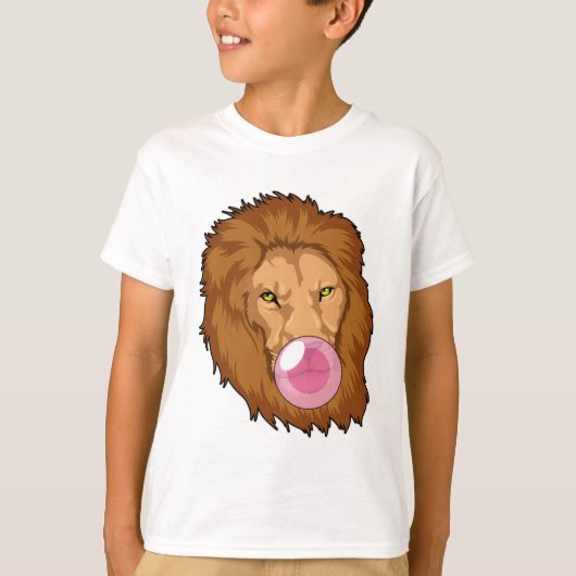 leder met bubbelgom t-shirt (Voorkant)