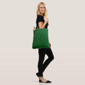 Leder met een abstract patroon in groene kleur. Ab Tote Bag (Op model)