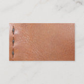 Leder met schroefdraad visitekaartje (Achterkant)