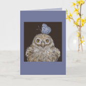 leder met vlinderkaart kaart (Gele Bloem)