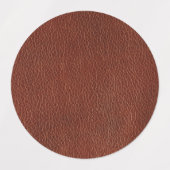 Leder Middelgrote cirkel Waterdicht Etiket (1,5 in Labels (Design 2)