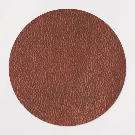 Leder Middelgrote cirkel Waterdicht Etiket (1,5 in Labels (Design 2)