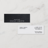 Leder Mini Visitekaartje (Voorkant / Achterkant)