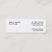 Leder Mini Visitekaartje (Achterkant)