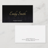 Leder | Modeontwerper | Fashionista Visitekaartje (Voorkant / Achterkant)