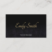 Leder | Modeontwerper | Fashionista Visitekaartje (Voorkant)